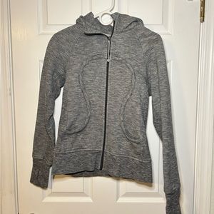 Lululemon Scuba Hoodie Grey thick warm gym workout loungewear sz 6